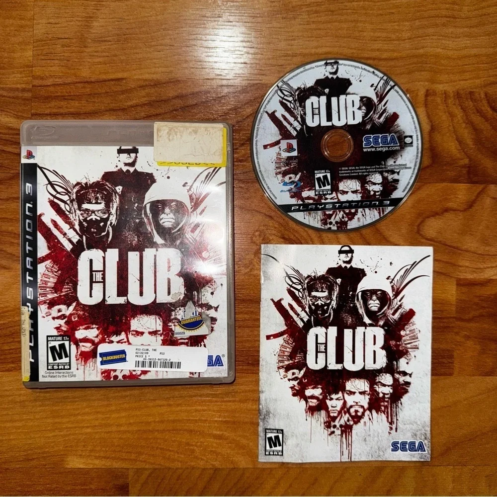 The Club (Sony PlayStation 3, PS3) CIB Complete Tested Blockbuster Sticker Case